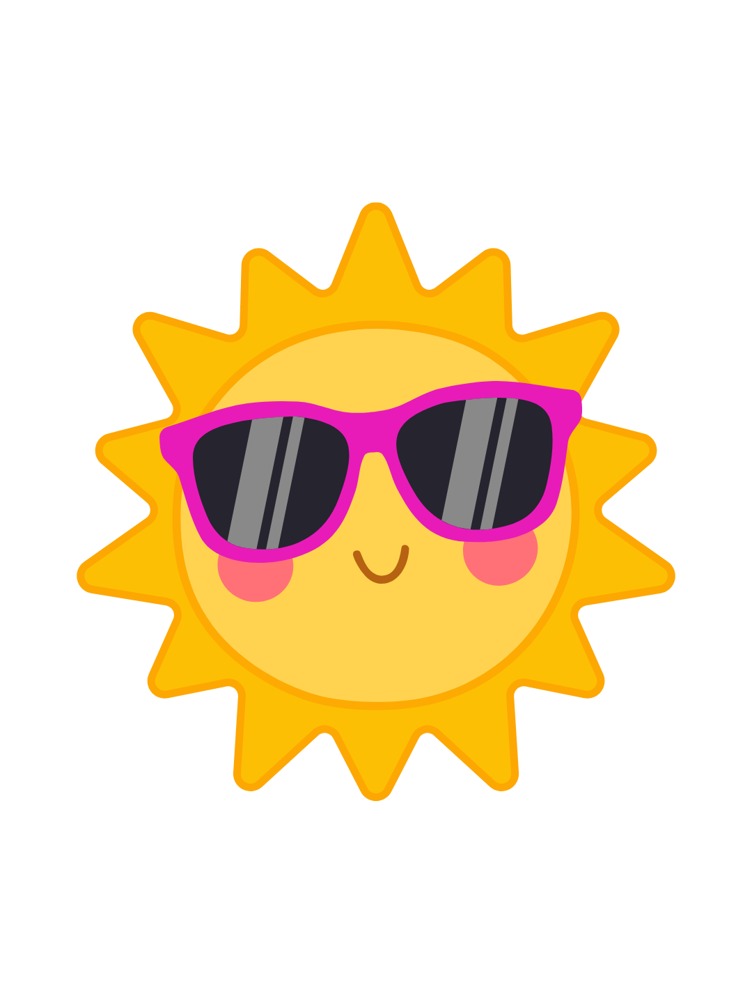 Sol con gafas